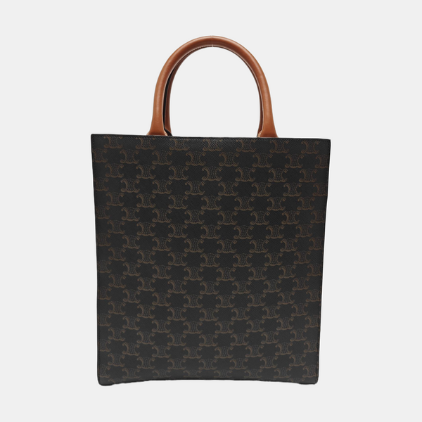 CABAS CELINE Small Coated Canvas Brown