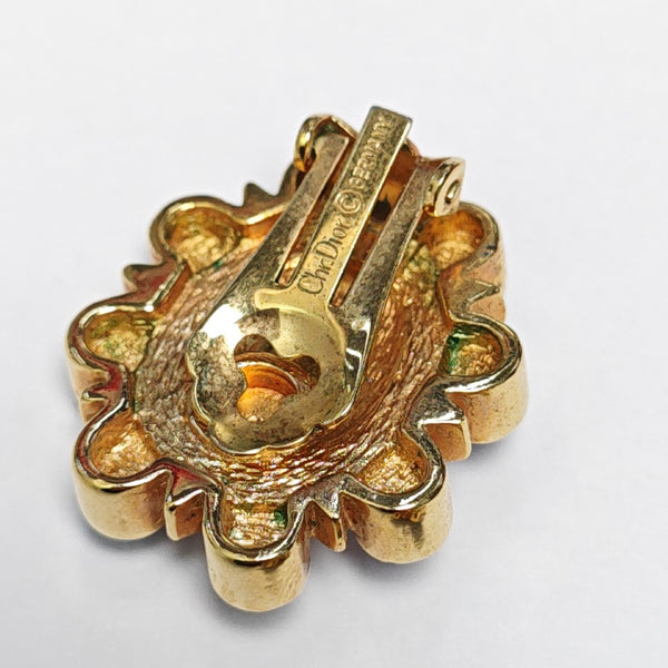 Metal Gold Clip On Earrings