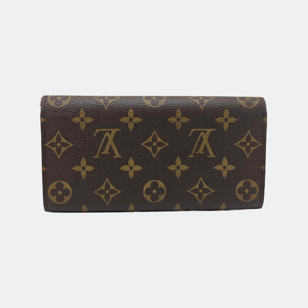 EMILIE Monogram Coated Canvas Brown Wallet