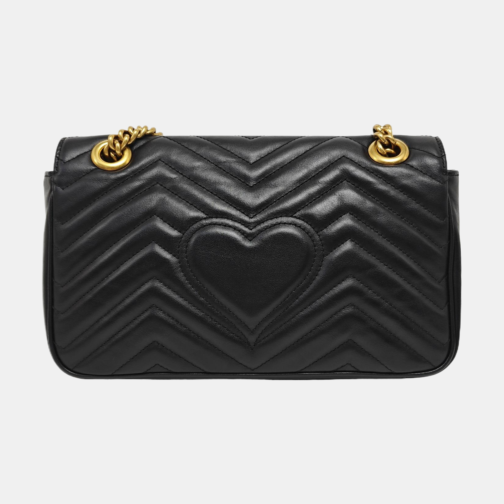 GG Marmont Medium Quilted Calfskin Black
