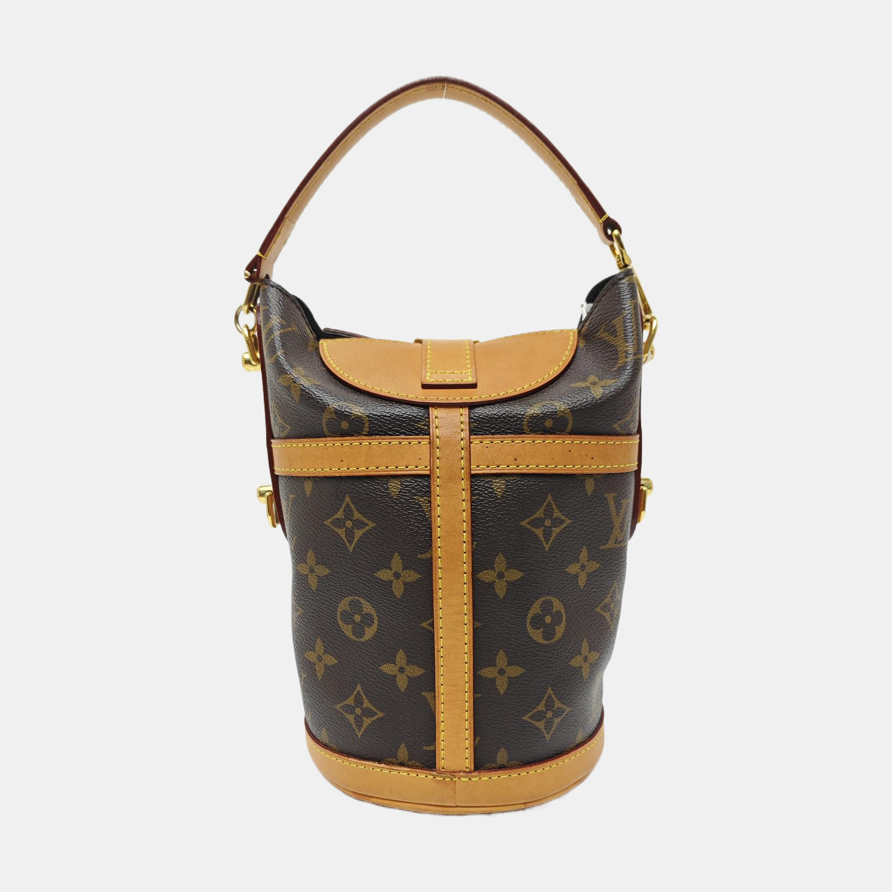 DUFFLE Monogram Coated Canvas Brown
