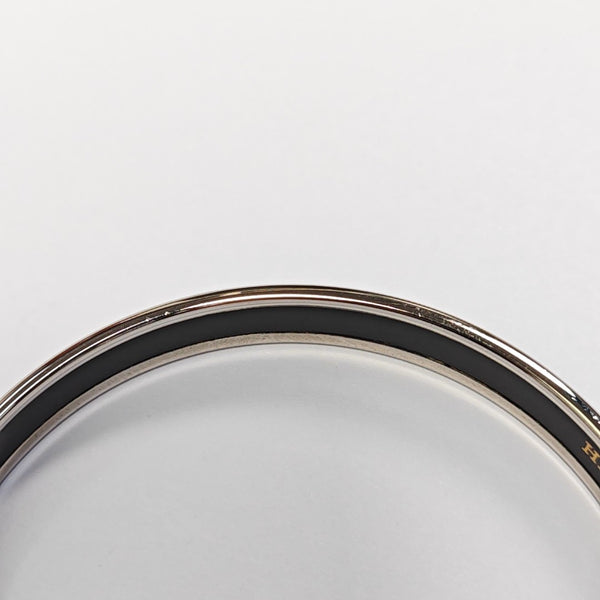 Email Metal Silver Bangle