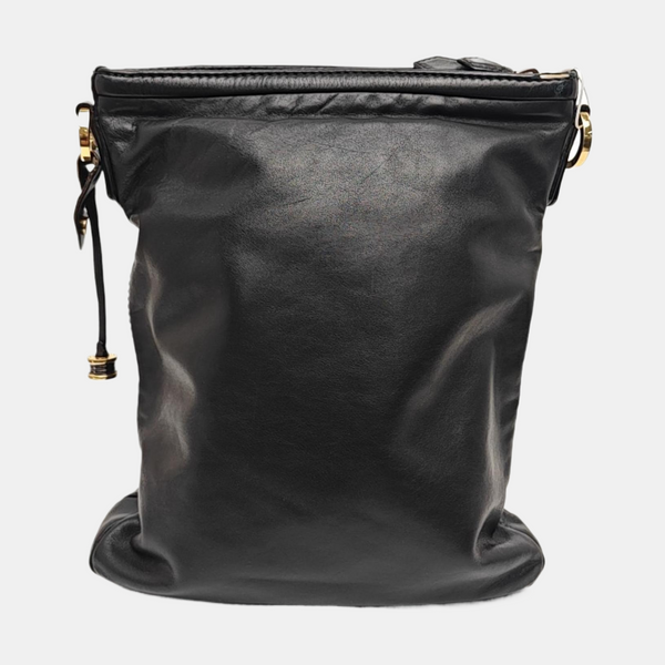 Calfskin Shoulder Bag Black