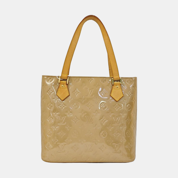 HOUSTON Monogram Patent Leather Beige