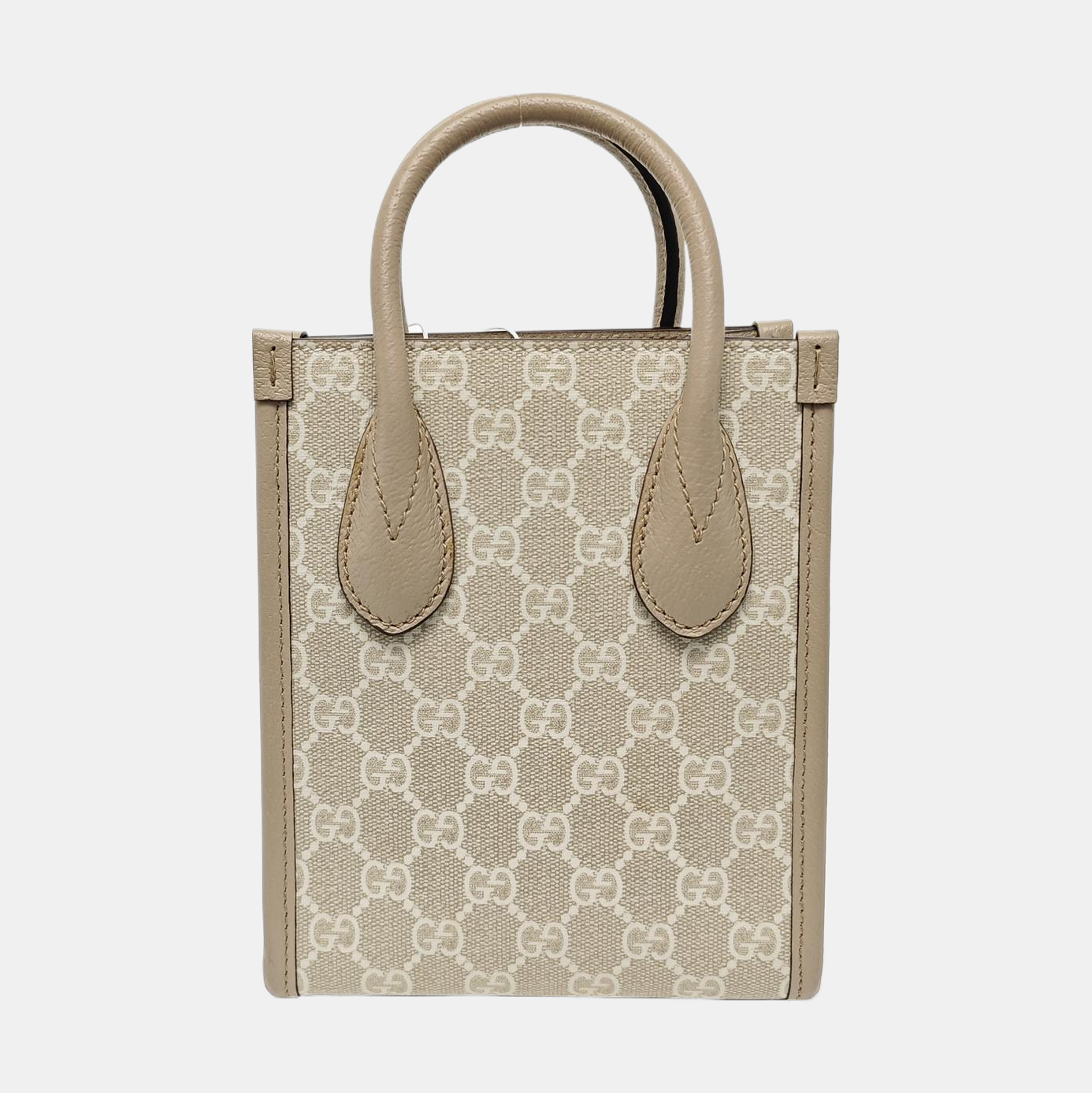 Retro Mini Monogram Coated Canvas Beige