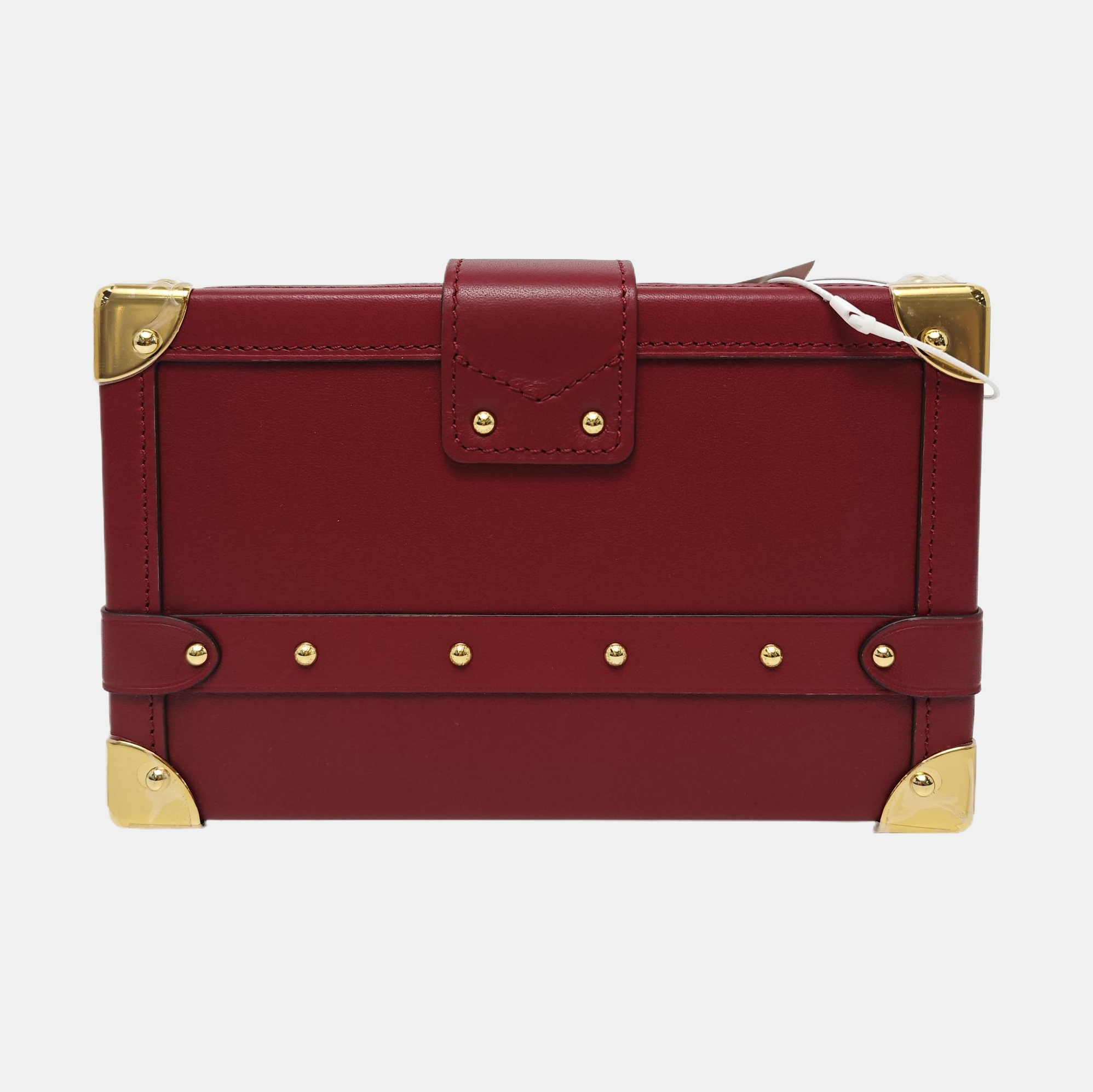 PETITE MALLE Calfskin Red