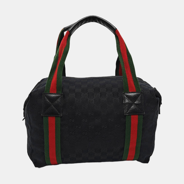 Monogram Canvas Top Handle Bag Black