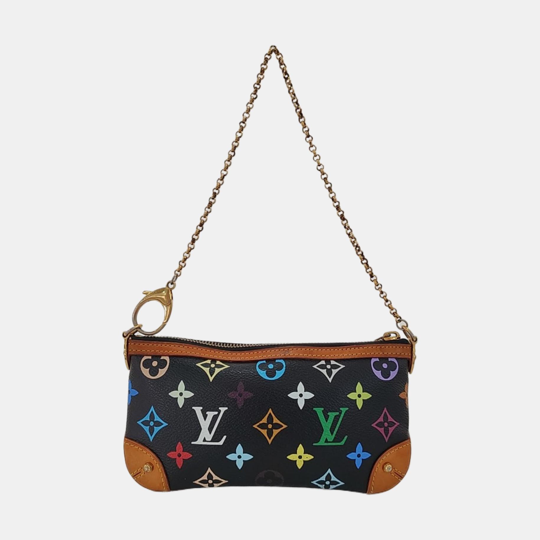 LV × TM VINTAGE MILLA Monogram Coated Canvas Black