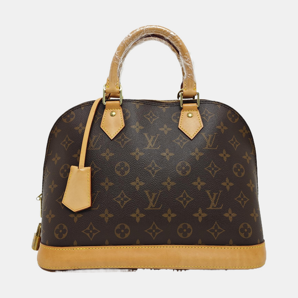 ALMA PM Monogram Coated Canvas Brown