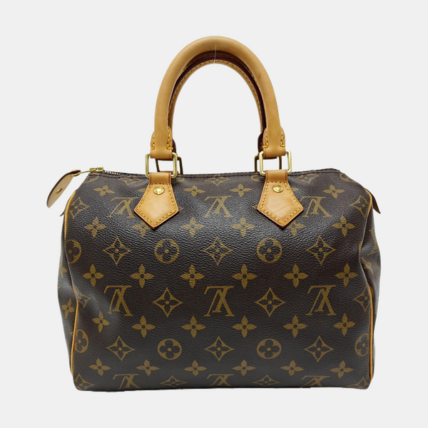 SPEEDY 25 Monogram Coated Canvas Brown