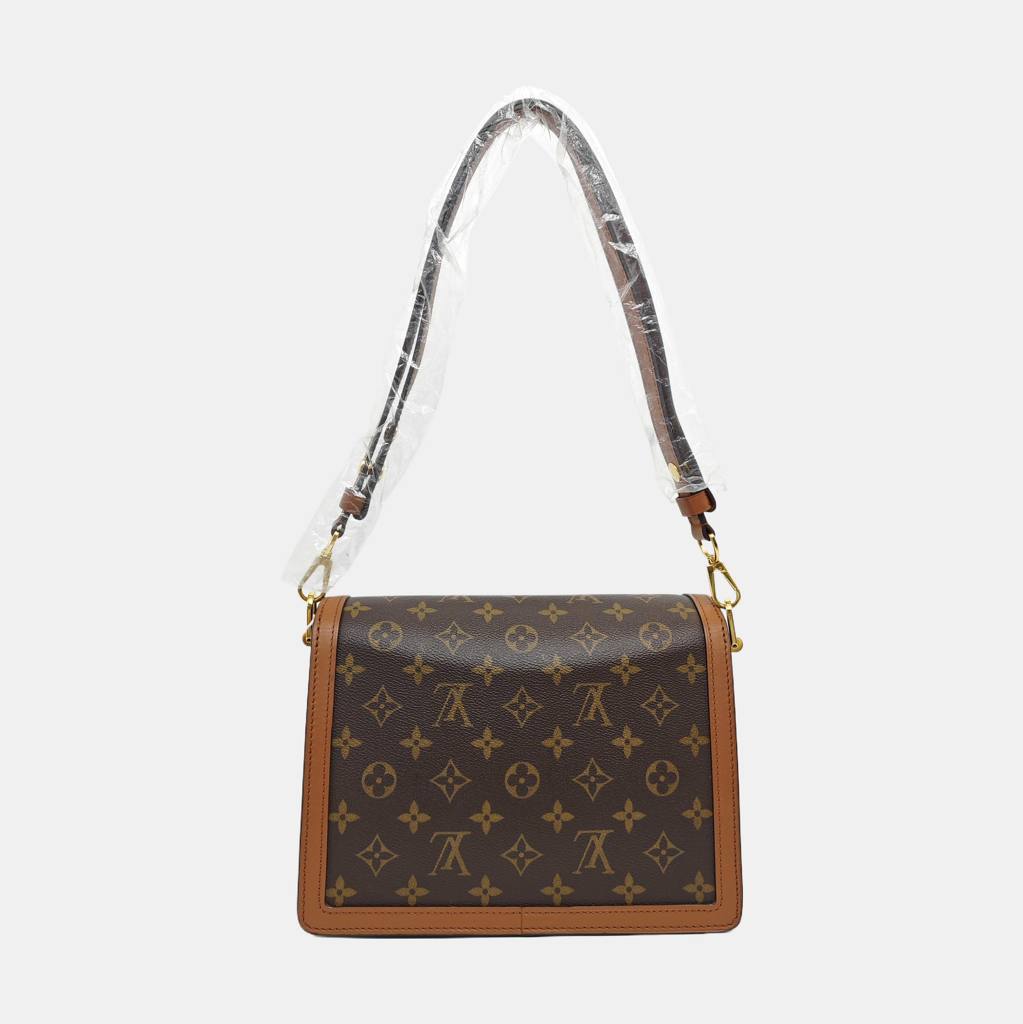 DAUPHINE MM Monogram Coated Canvas Brown