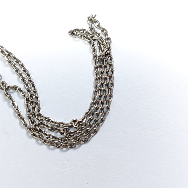 Pop H Metal Silver Necklace