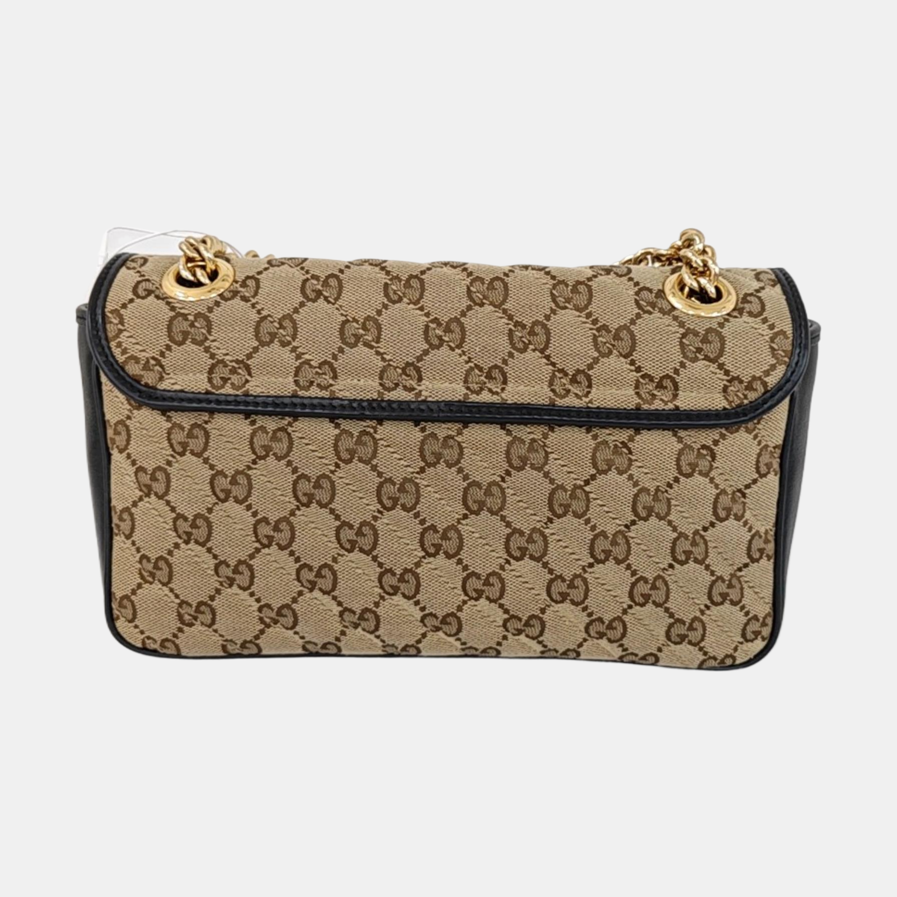 GG Marmont Medium Quilted Canvas Brown