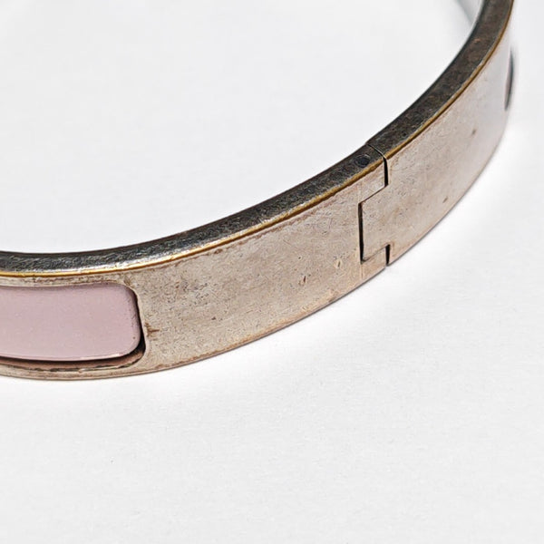 Clic H Metal Silver Bangle