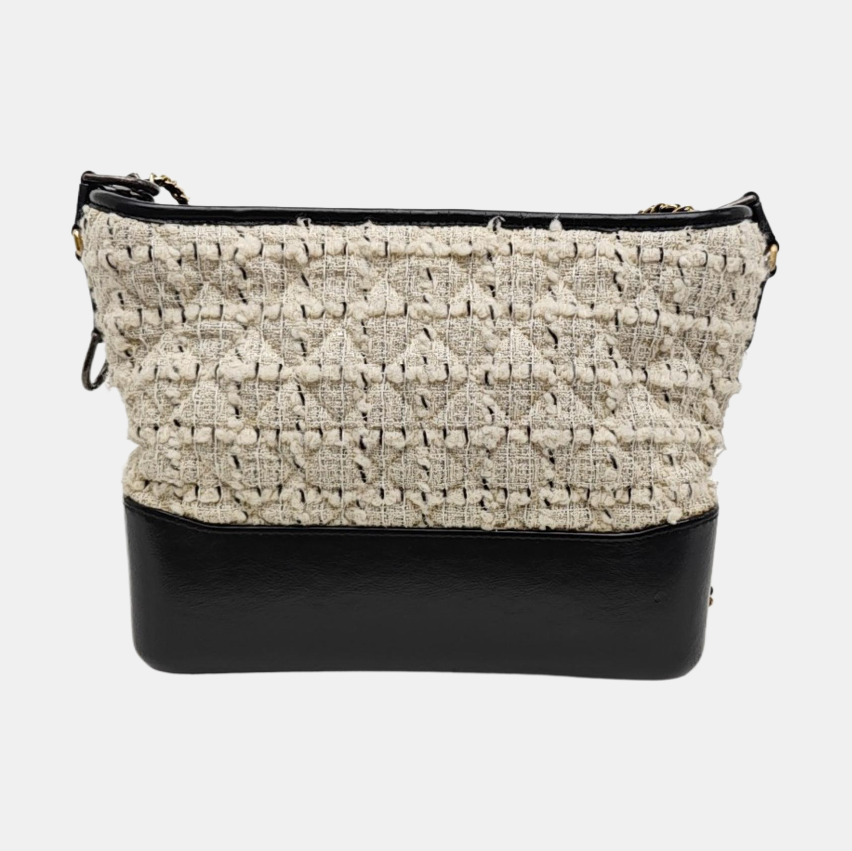 GABRIELLE Medium Quilted Wool White