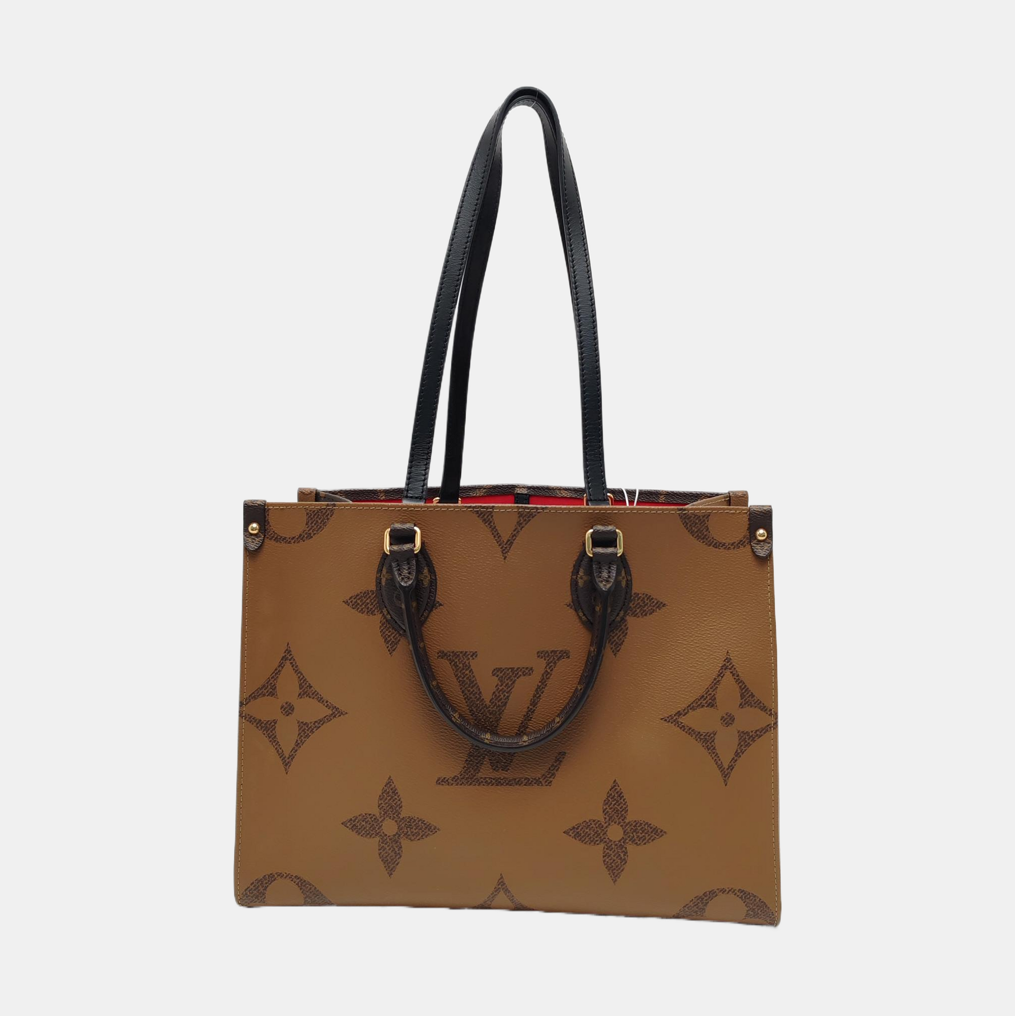 ONTHEGO MM Monogram Coated Canvas Brown