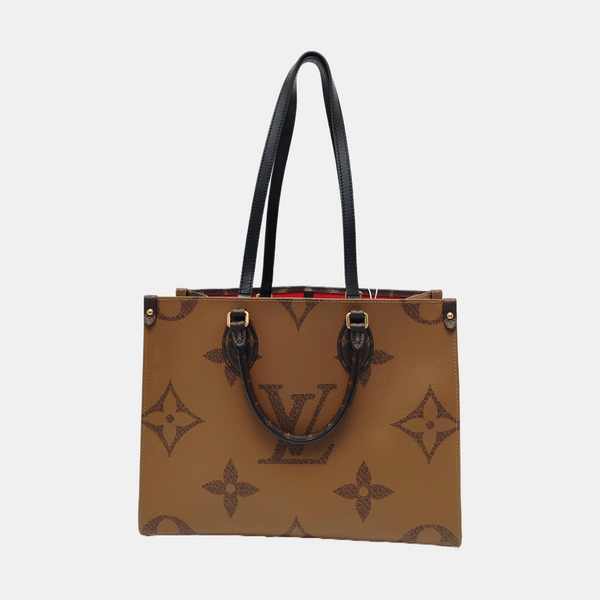 ONTHEGO MM Monogram Coated Canvas Brown