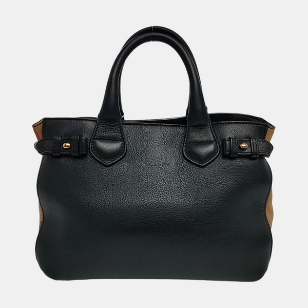 The Banner Small Calfskin Black