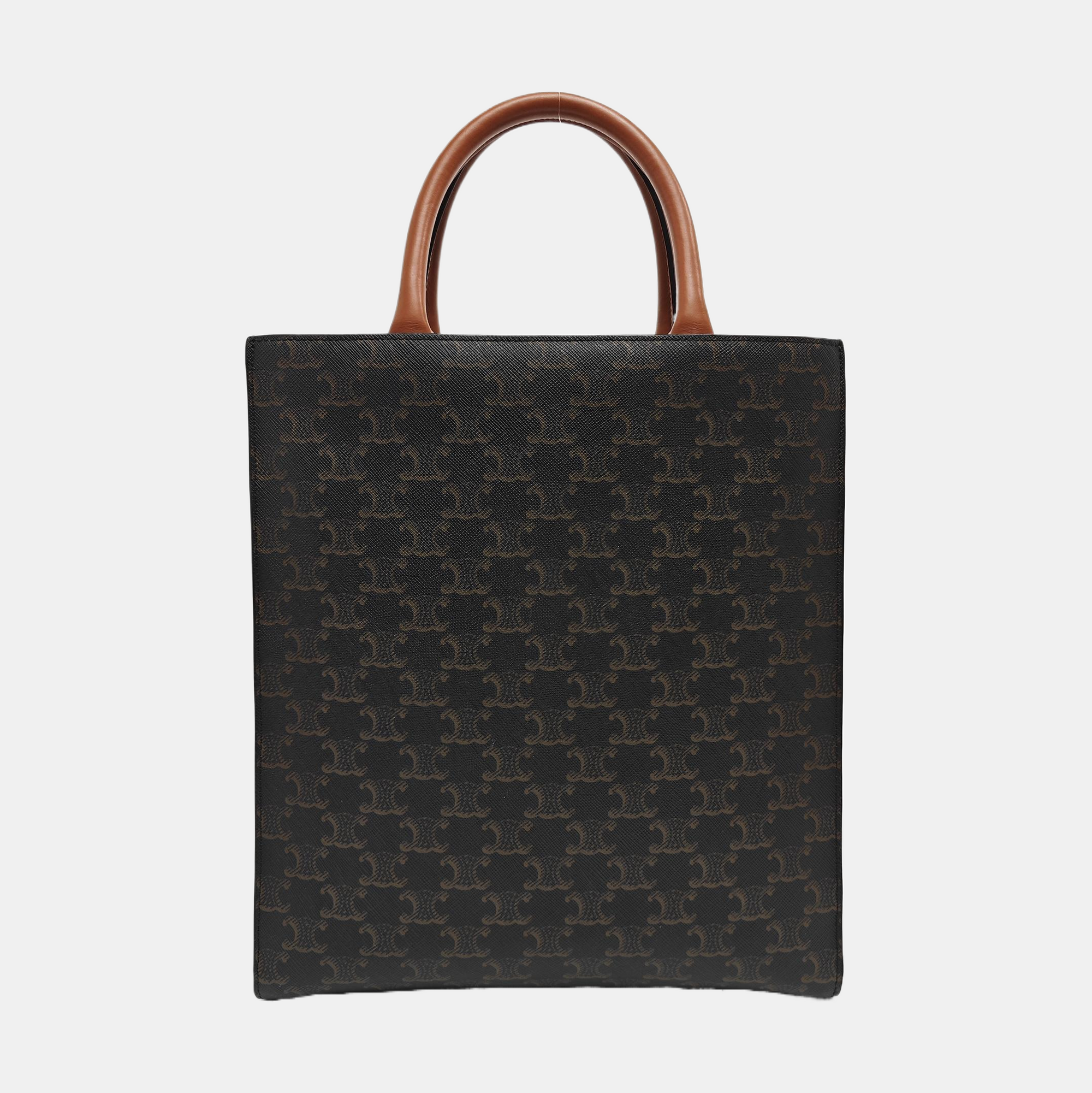 CABAS CELINE Small Coated Canvas Brown