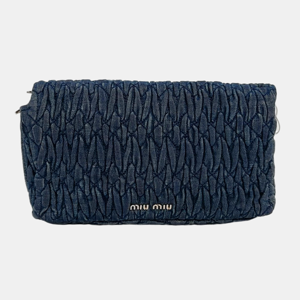Crystal Quilted Denim Blue