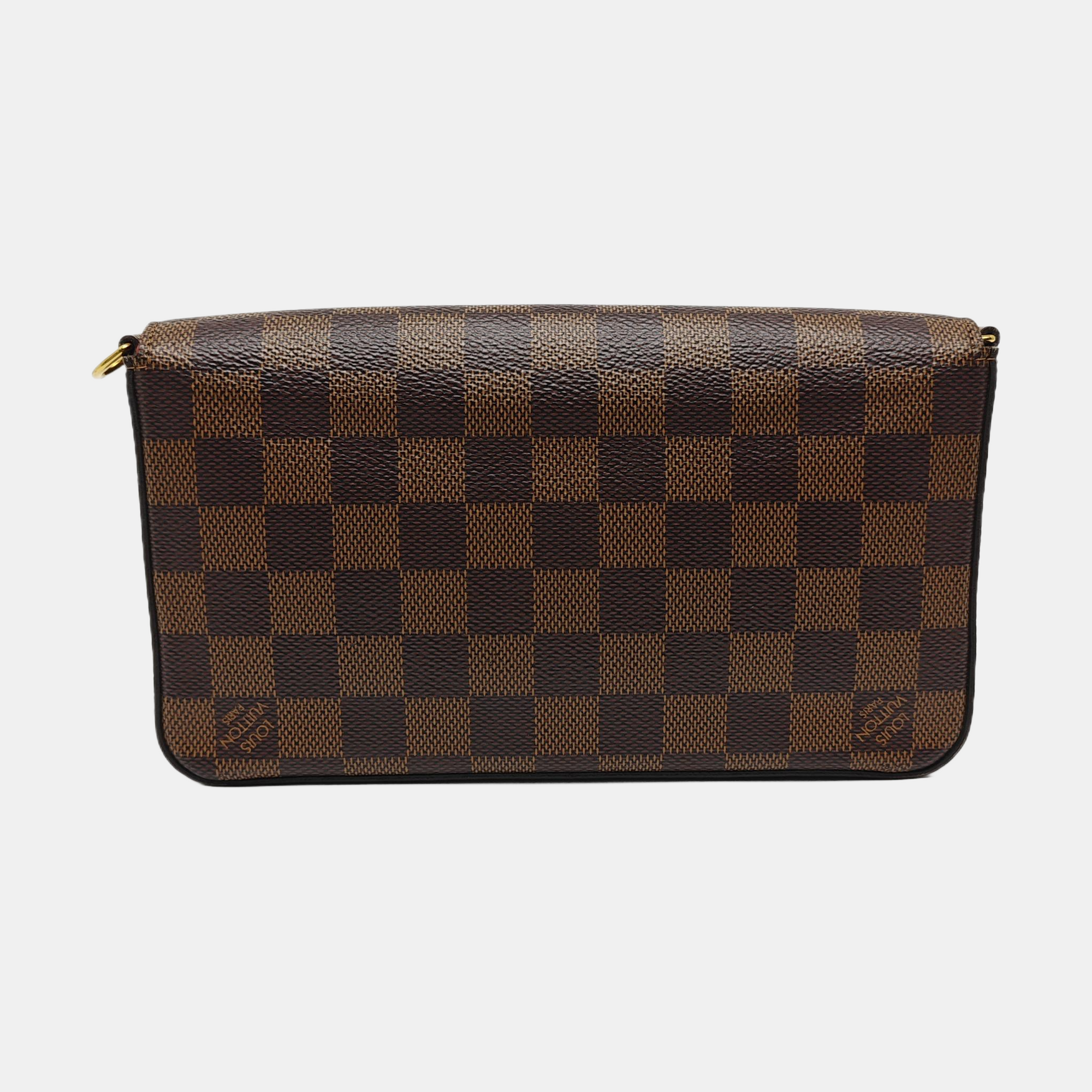 Authenticated pre-owned  FÉLICIE Coated Canvas Brown - Shoulder Bag at Looply