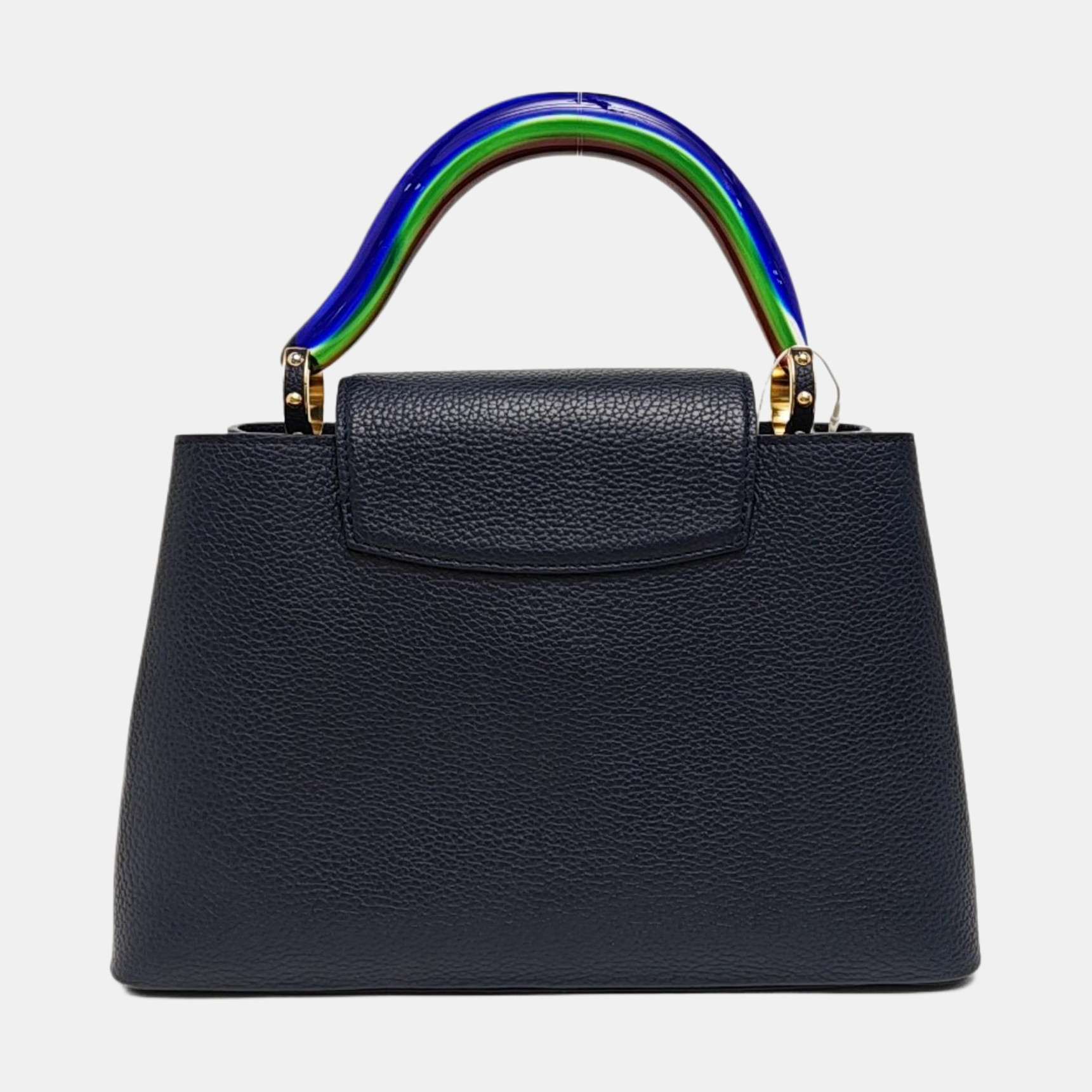 CAPUCINES MM Calfskin Blue