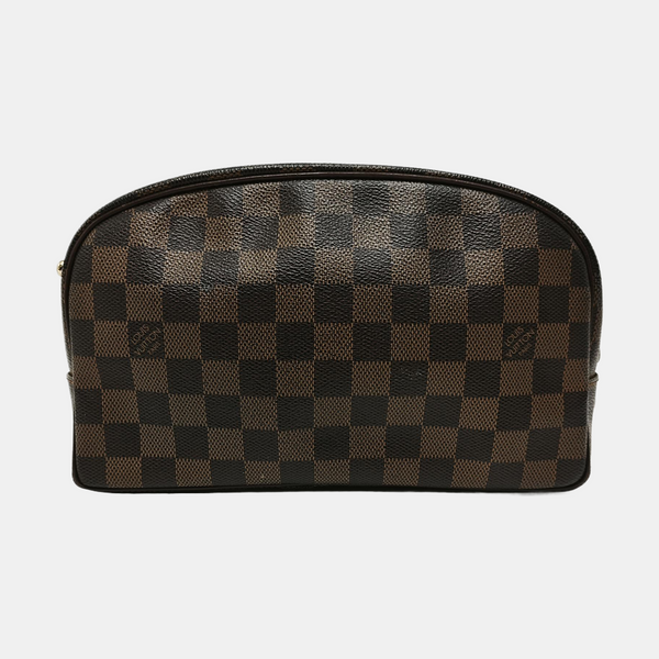 Damier Ebene Coated Canvas Shoulder Bag 25 Brown