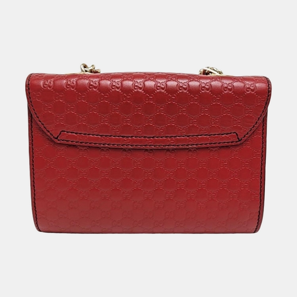 Emily Chain Monogram Calfskin Red