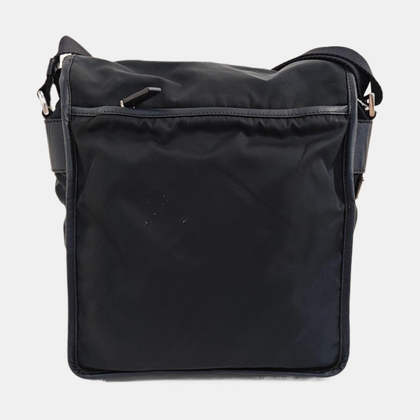 Fabric Shoulder Bag Blue