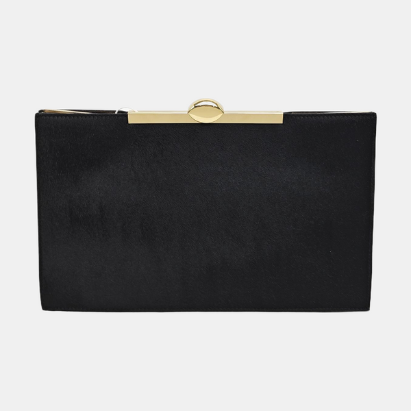 Horsehair Clutch Black