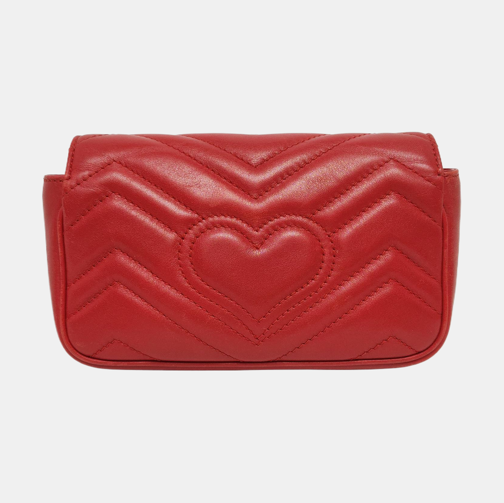 GG Marmont Mini Quilted Calfskin Red