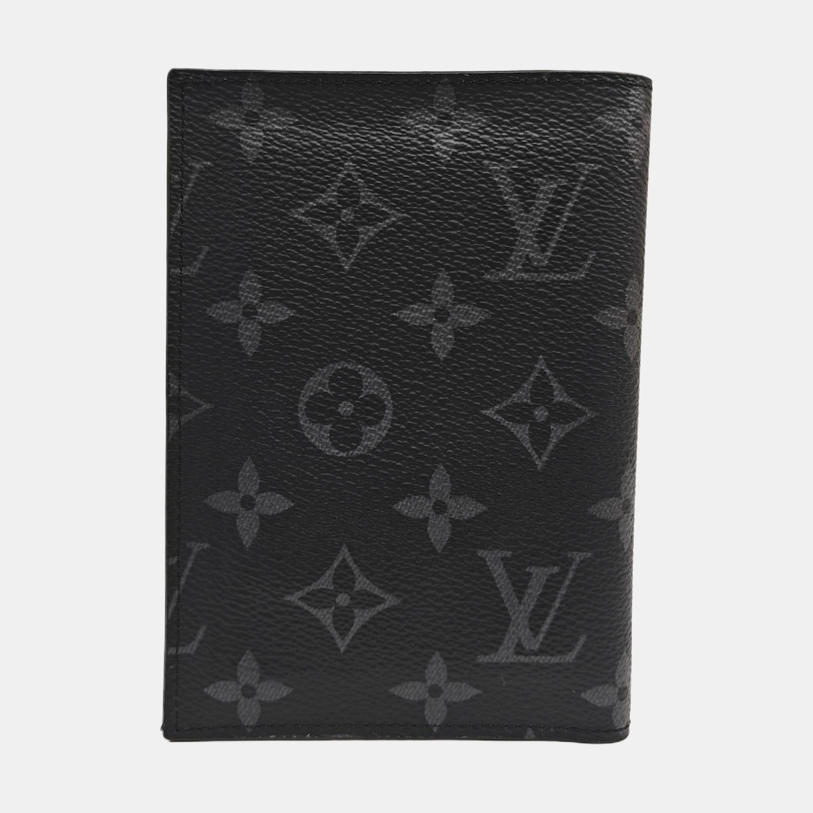 Monogram Coated Canvas Card Holder Gray