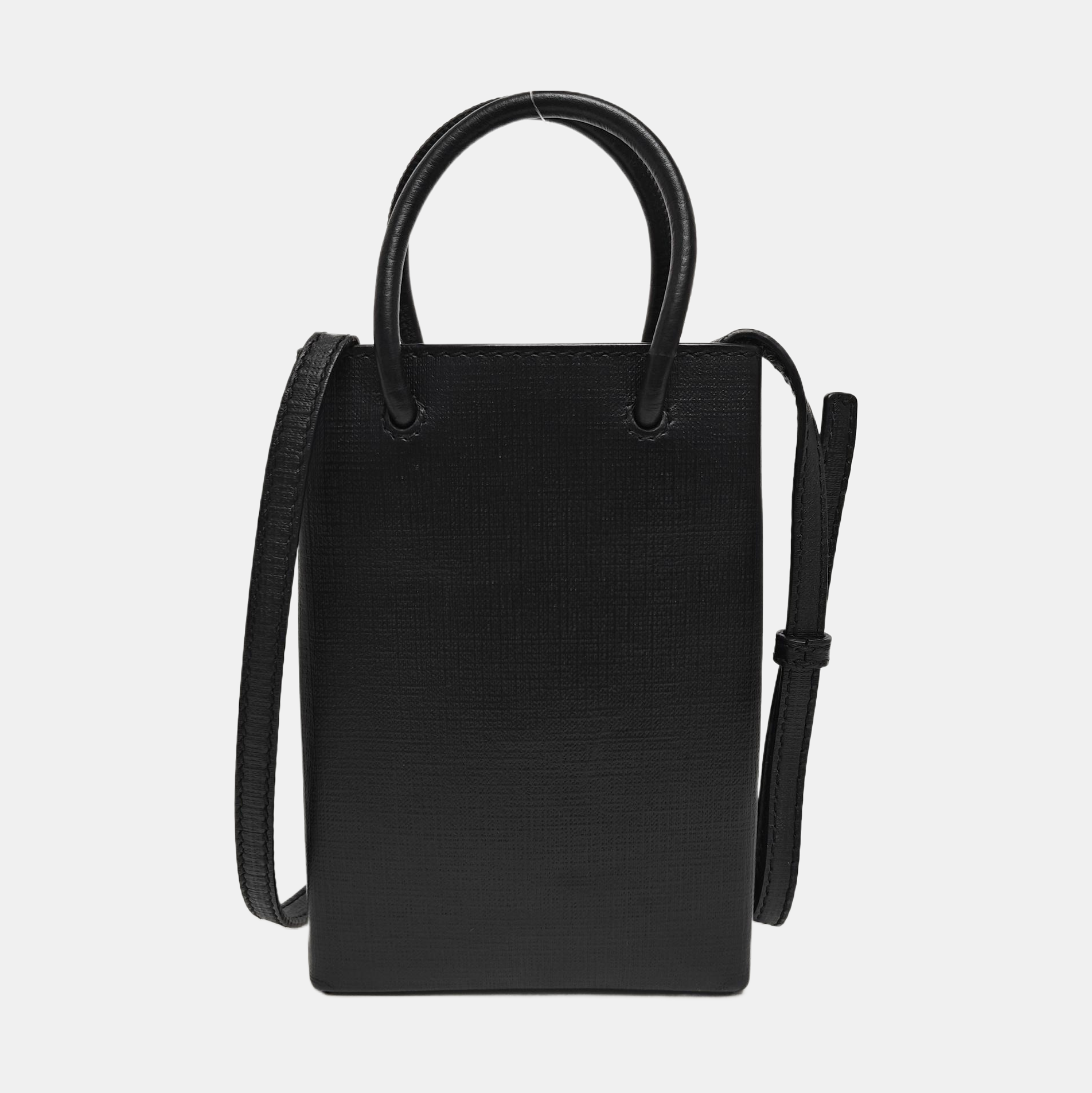 Shopping Bag Calfskin Black