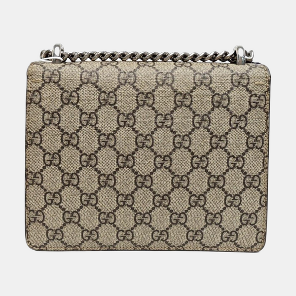 Dionysus Mini Monogram Coated Canvas Beige
