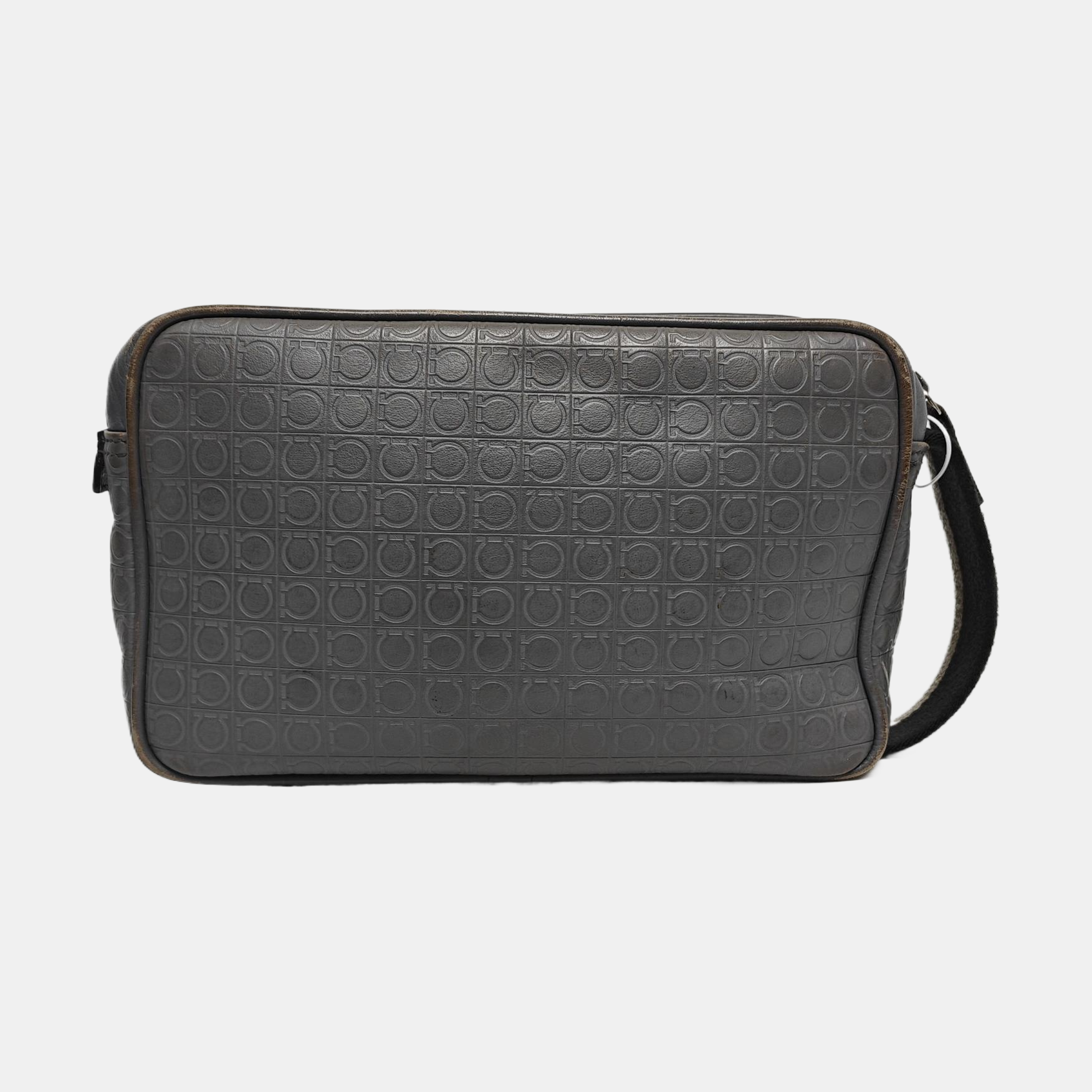 Calfskin Top Handle Bag Gray