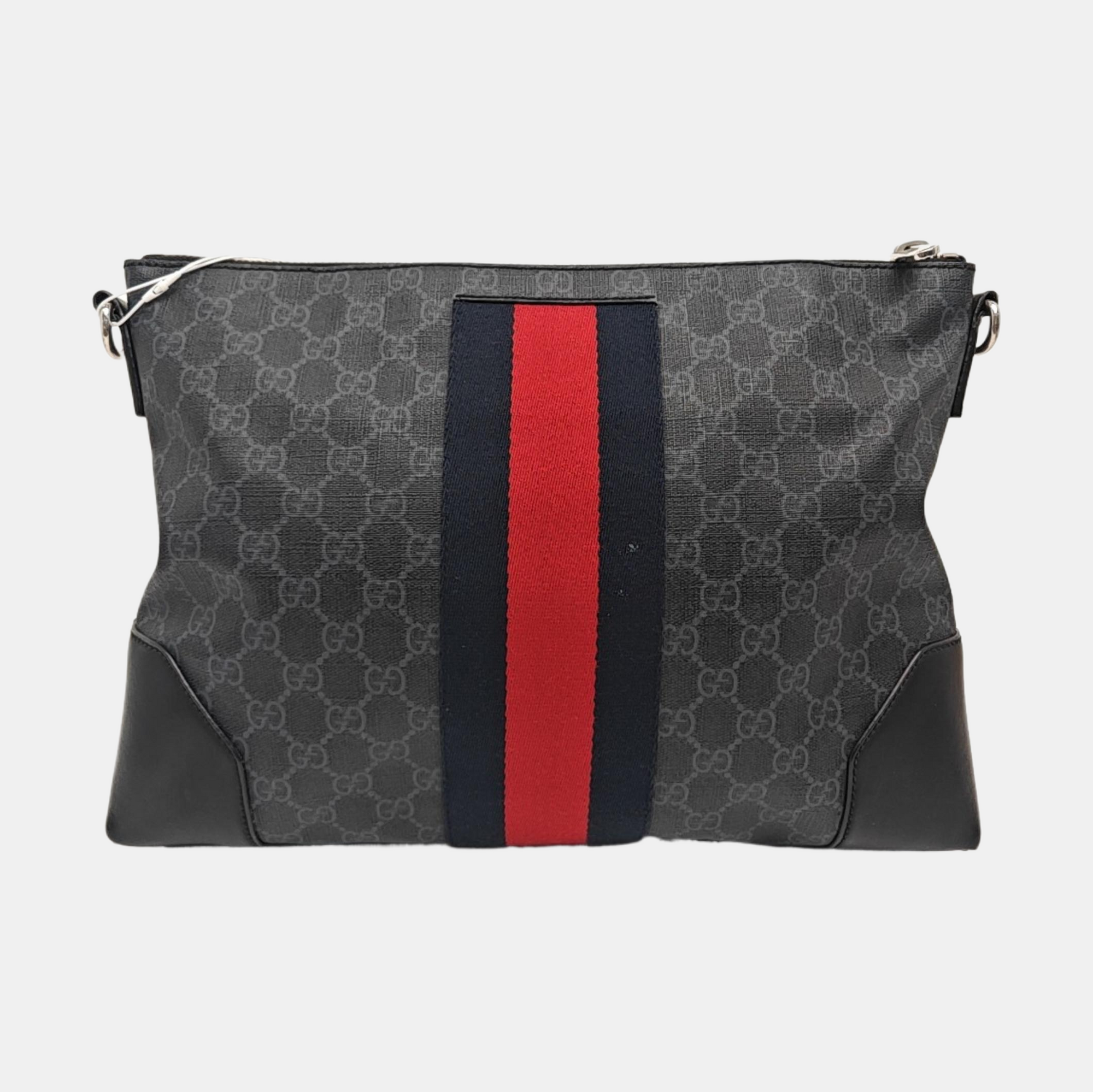 Rania Monogram Coated Canvas Black