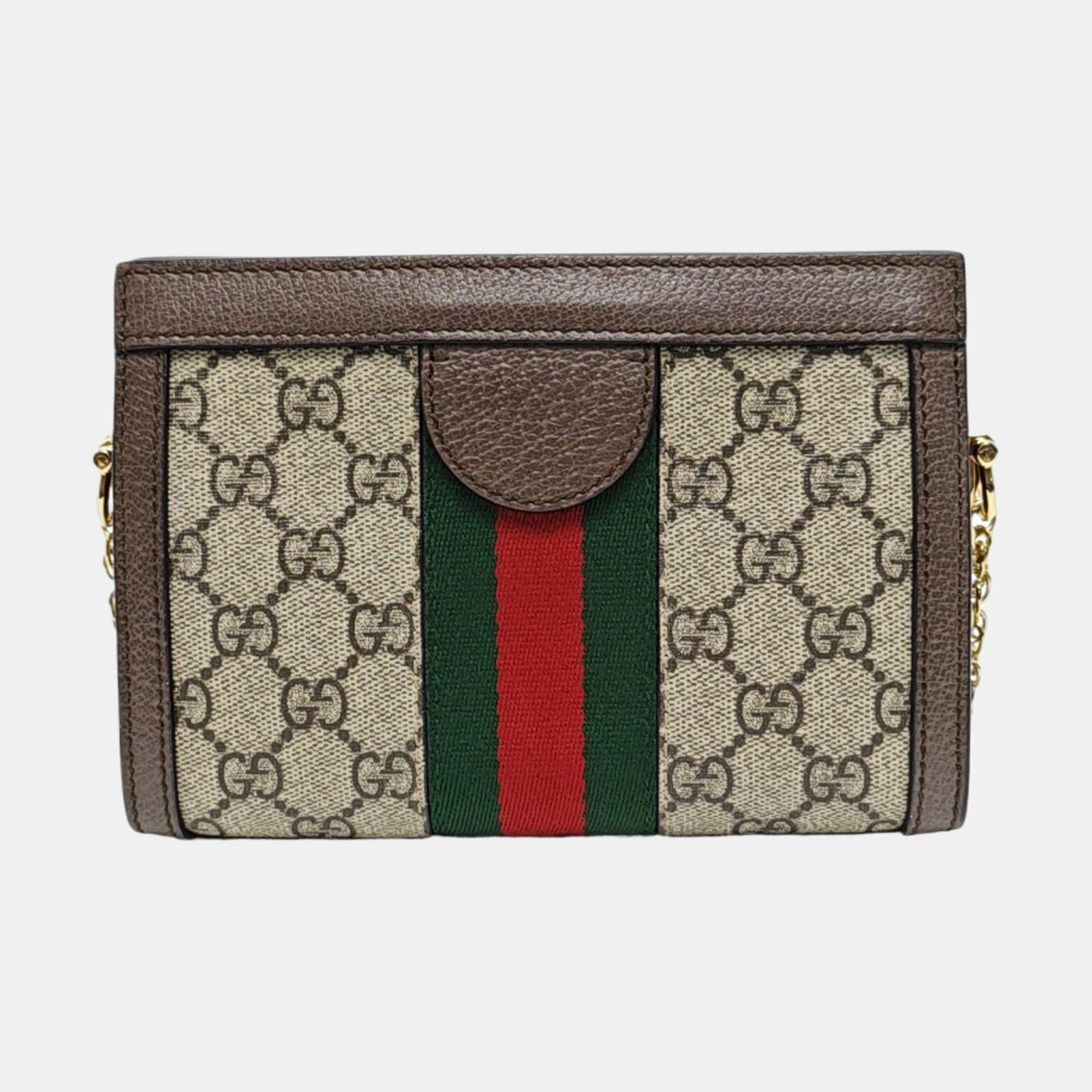 Ophidia Mini Monogram Coated Canvas Beige