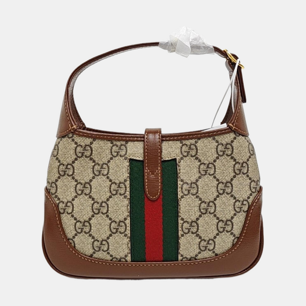 Jackie 1961 Mini Monogram Coated Canvas Beige