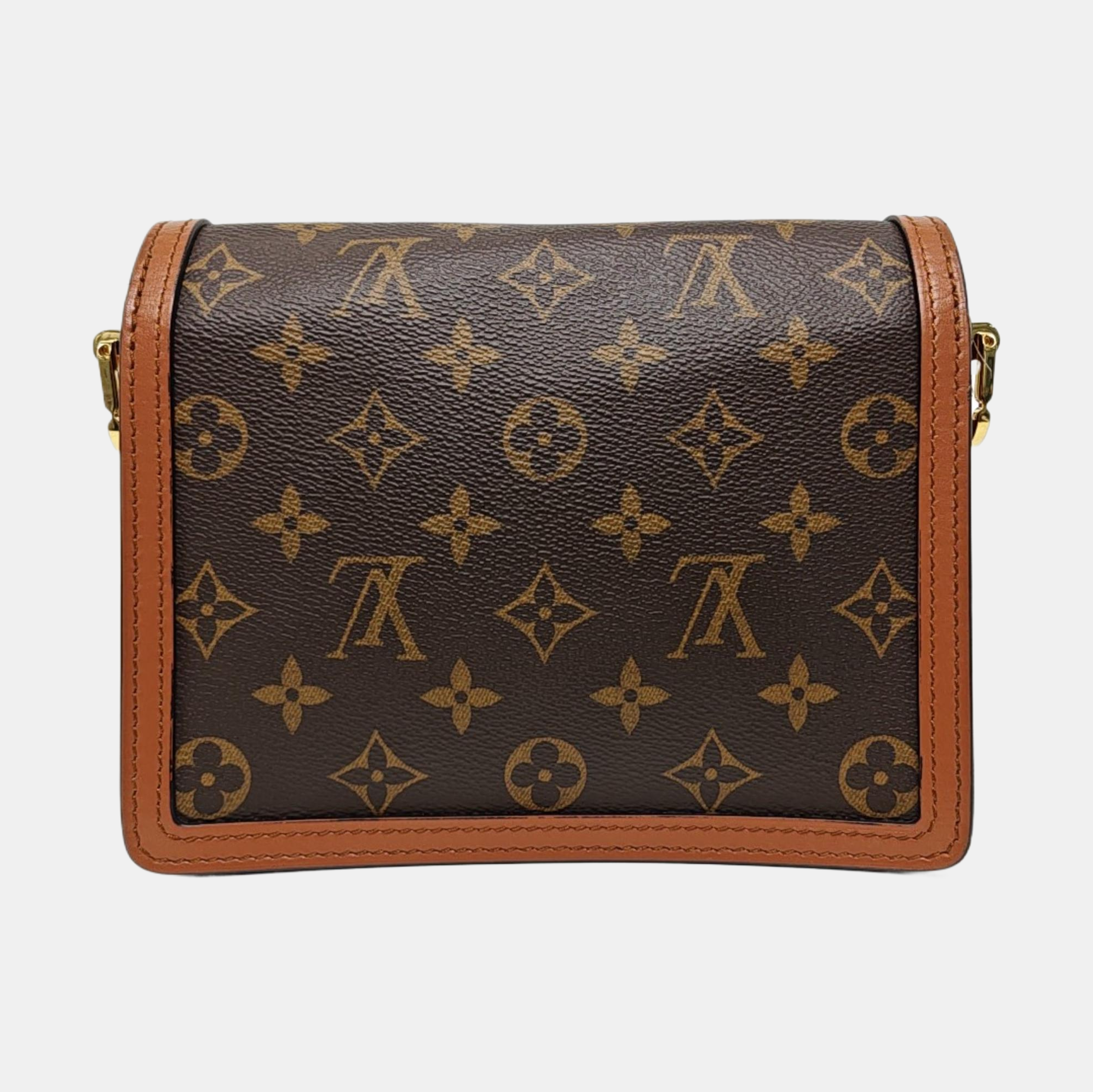 DAUPHINE Mini Monogram Coated Canvas Brown