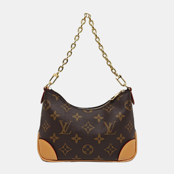 BOULOGNE Nano Monogram Coated Canvas Brown