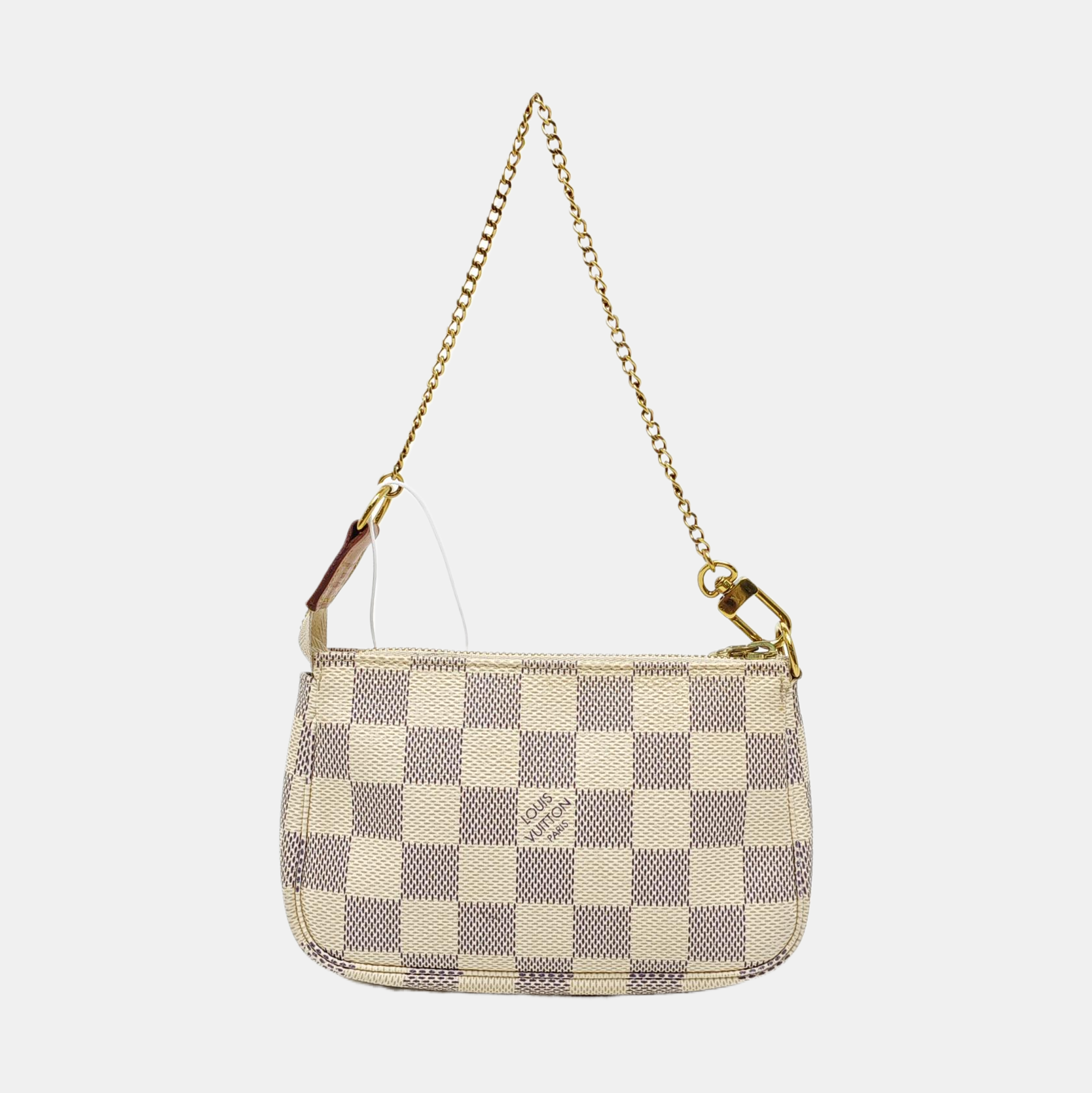ACCESSOIRES Mini Damier Azur Coated Canvas White