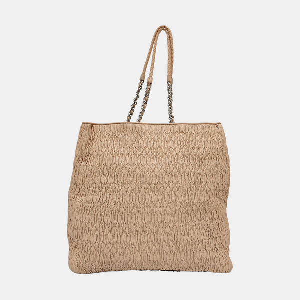 Quilted Lambskin Tote Bag Pink