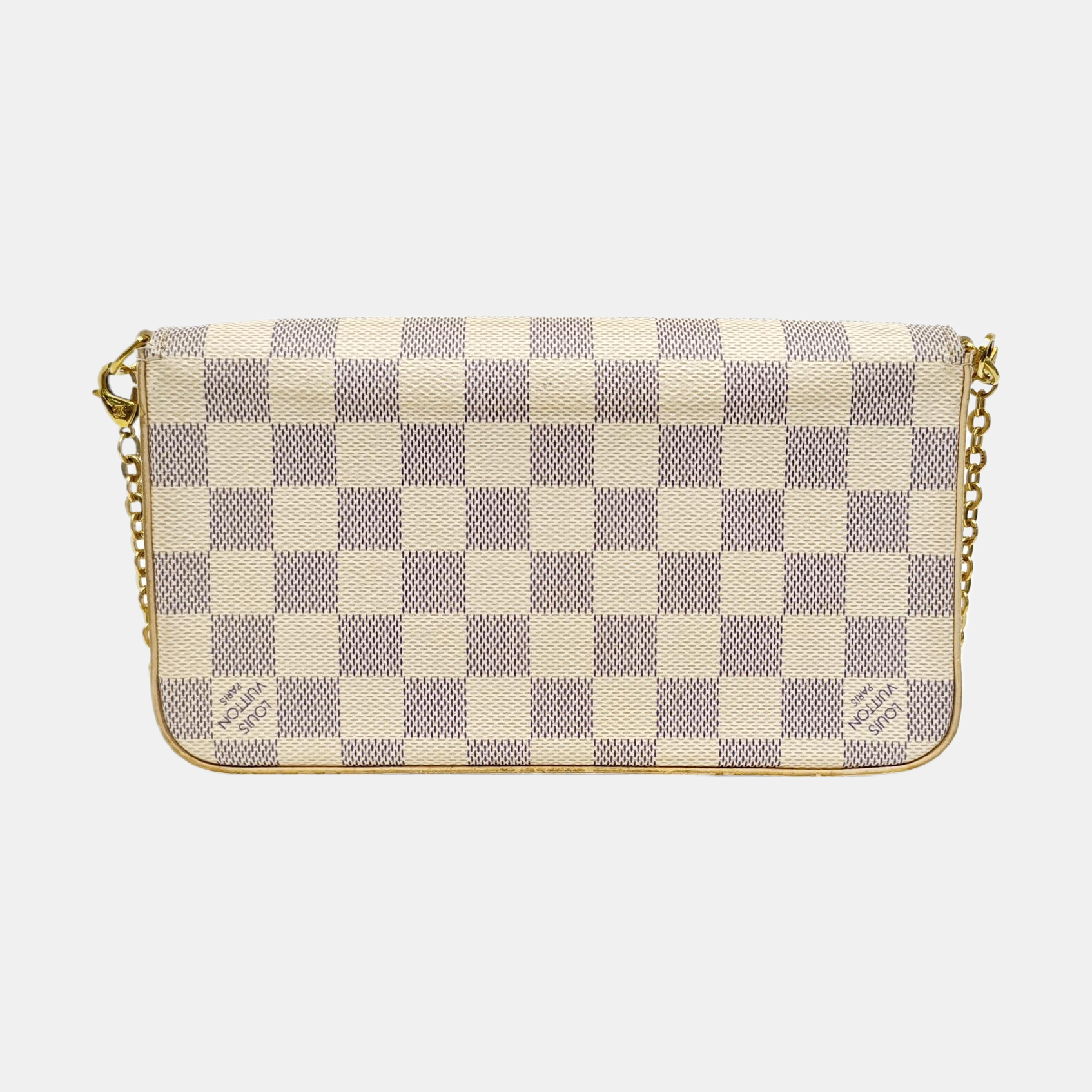 FÉLICIE Damier Azur Coated Canvas White