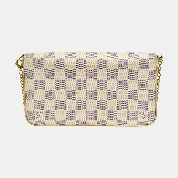 FÉLICIE Damier Azur Coated Canvas White
