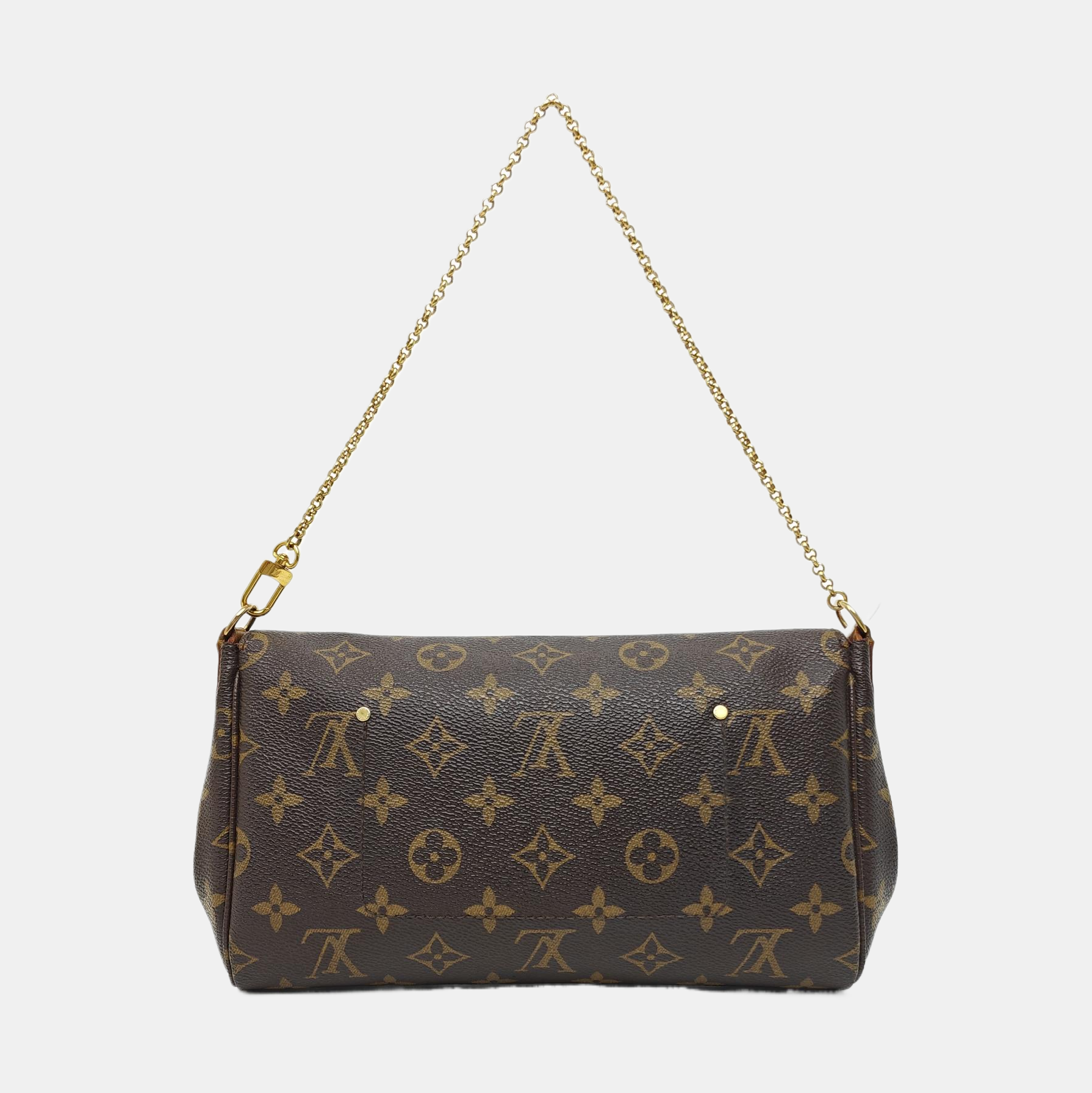 FAVORITE PM Monogram Coated Canvas Brown
