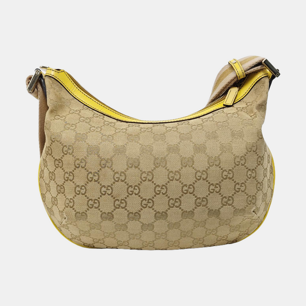 Monogram Coated Canvas Shoulder Bag Beige