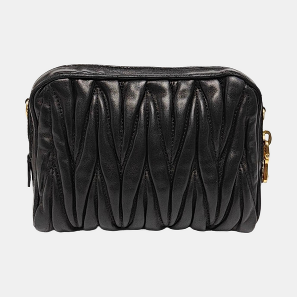 Matelassé Quilted Lambskin Black