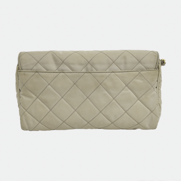 Quilted Nylon Beige