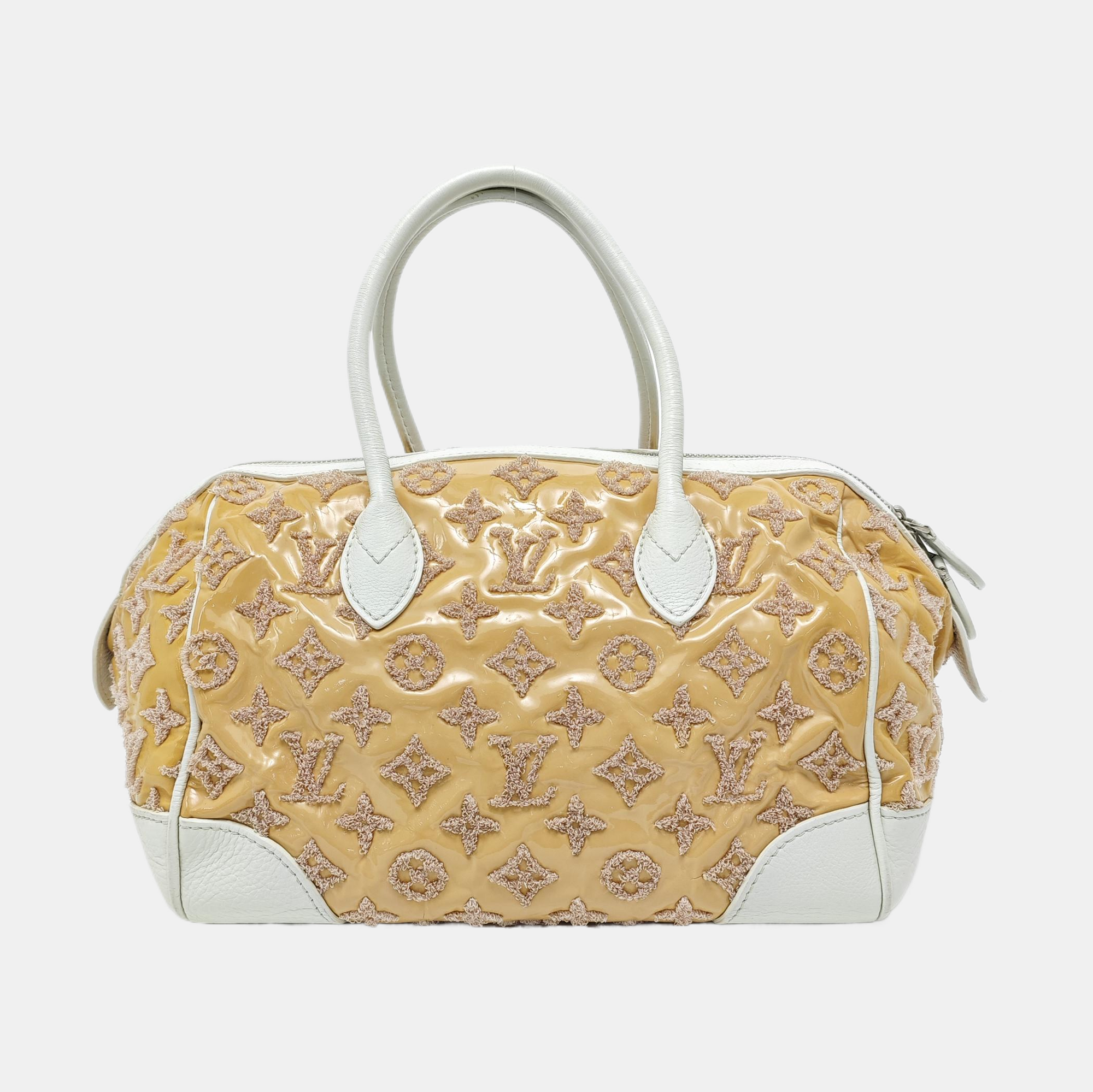 SPEEDY 25 Monogram Calfskin Yellow