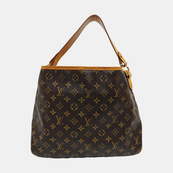 Monogram Coated Canvas Top Handle Bag Brown